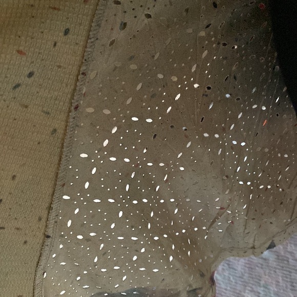 Boho Chic Draped Multi Color Front Button Flared Suede Sweater XL CUBISM LOS … - Picture 12 of 12